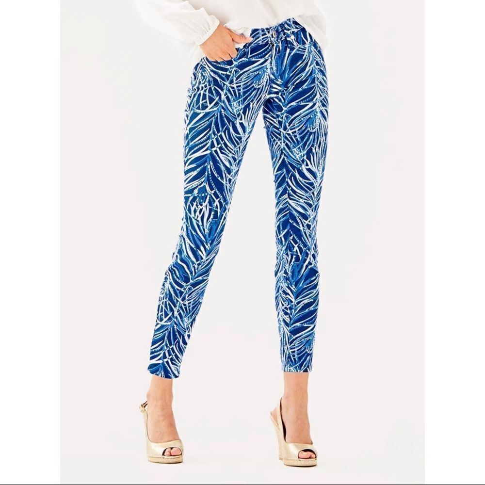 𝅺NWT Lilly Pulitzer South Ocean Skinny Crop Pants 2